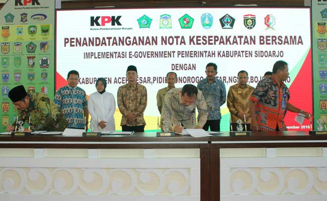 Adopsi Inovasi Sippadu, 28 Daerah Teken MoU dengan Kabupaten Sidoarjo