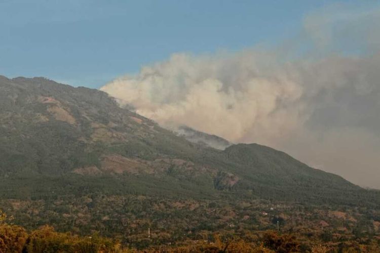 Waspada Kebakaran Hutan di Gunung Lawu Meluas. Foto: Ist