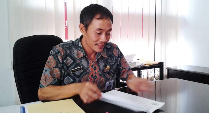 Ayub Setya Budi, Kabid Perbendaharaan BPKAD Pacitan. foto: YUNIARDI S/ BANGSAONLINE