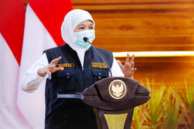 Gubernur Jatim Khofifah Indar Parawansa.