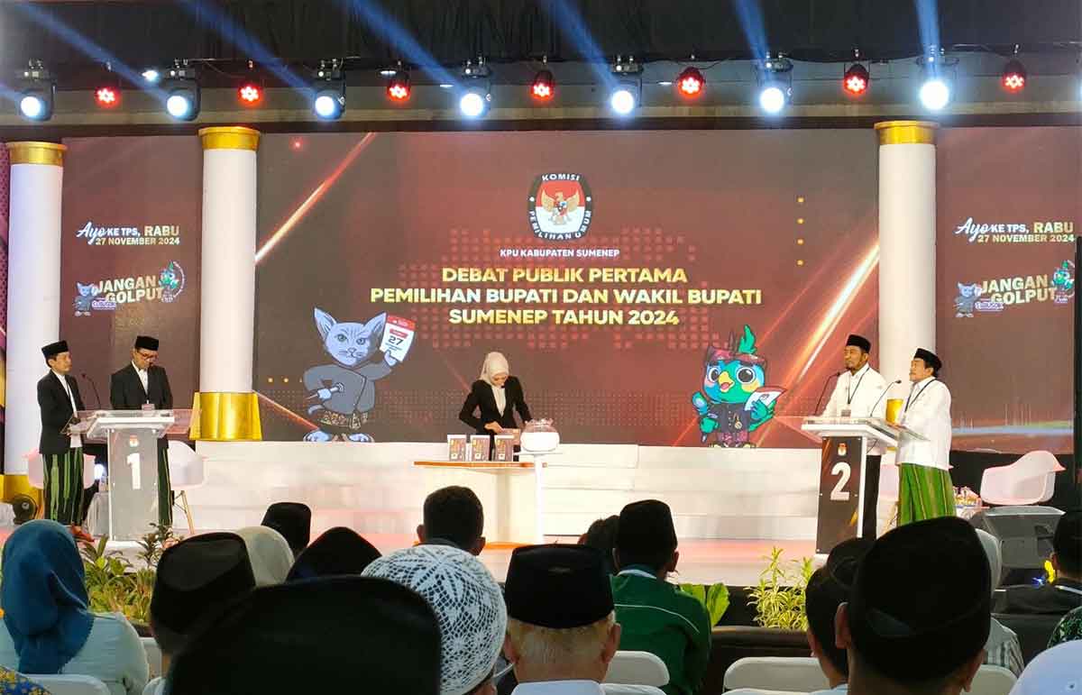 Debat publik Pilkada 2024 di Sumenep.