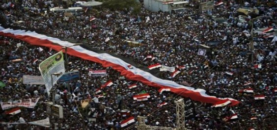 Rakyat Mesir saat demo. Foto: ikhwanweb.com