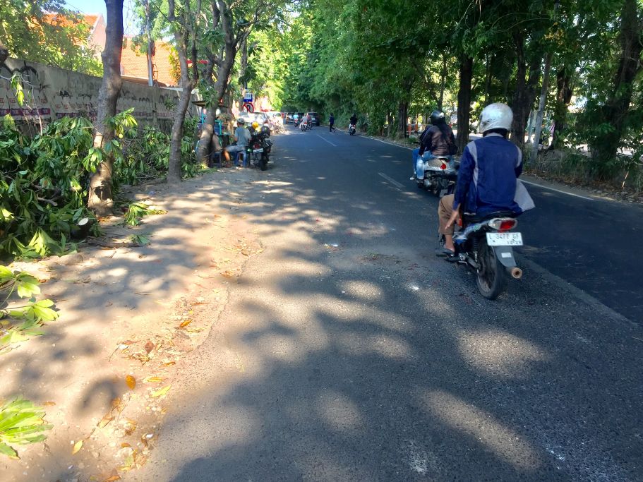 TKP laka tunggal yang menewaskan pemotor warga Jl. Barata Jaya