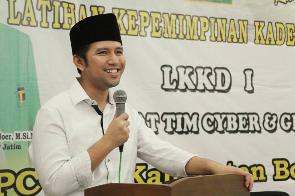 Emil Elistianto Dardak dalam acara PPP di Bojonegrono, Jumat (2/3/2018)