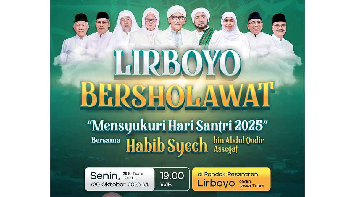 Ribuan Jamaah Hadiri Lirboyo Bershalawat Bersama Habib Syech, Peringati Hari Santri 2025