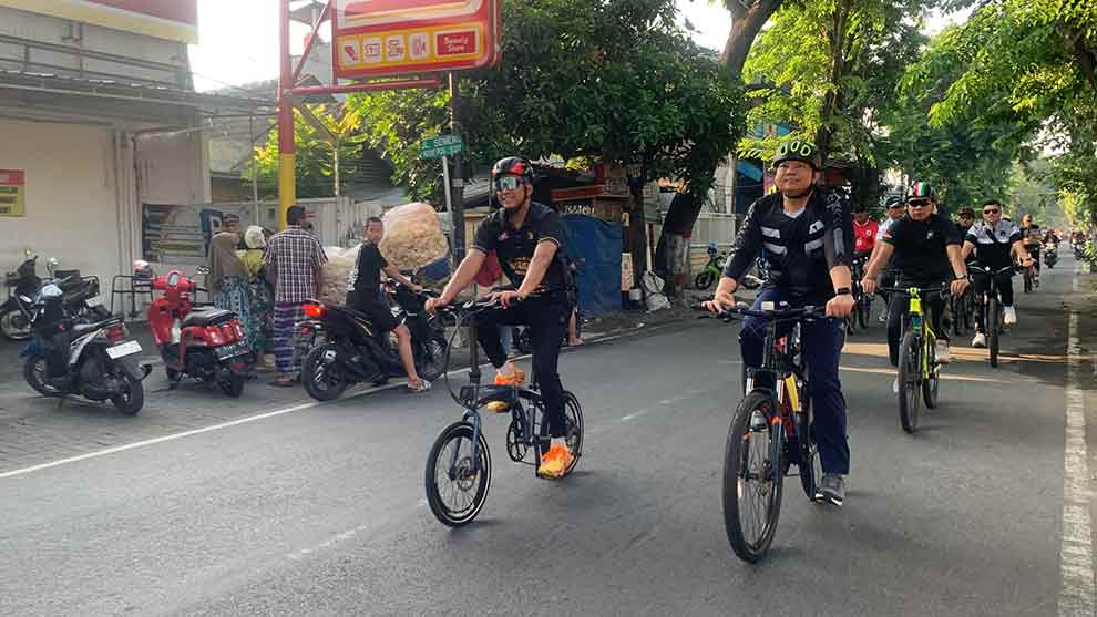 Tim gowes dari Polres Mojokerto Kota. (Ist)