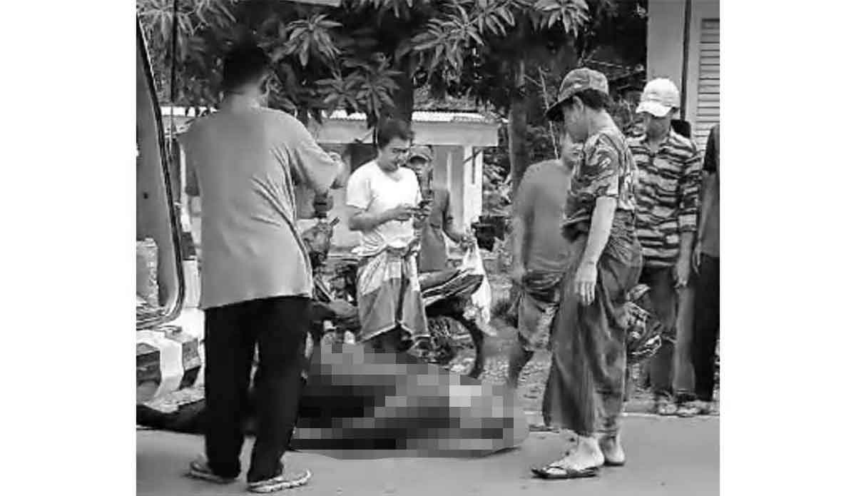 Korban kecelakaan di Bangkalan.