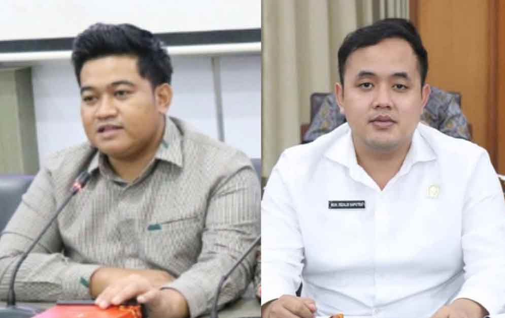  Ketua DPRD Gresik Muhammad Syahrul Munir dan Ketua Komisi I Muhammad Rizaldi Saputra.