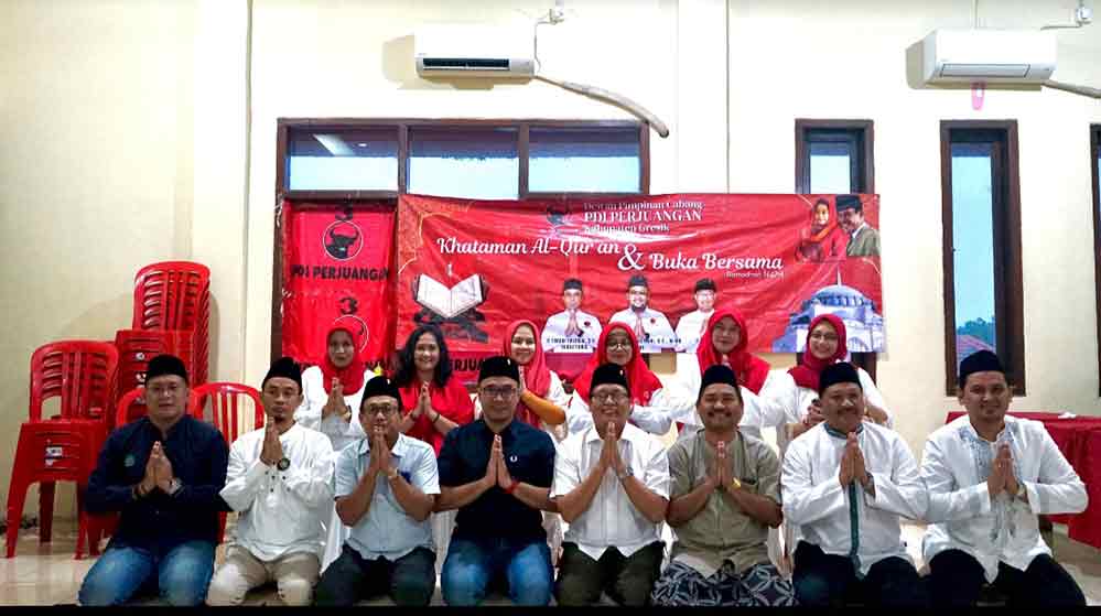 Jajaran pengurus DPC PDIP Gresik. (Ist)