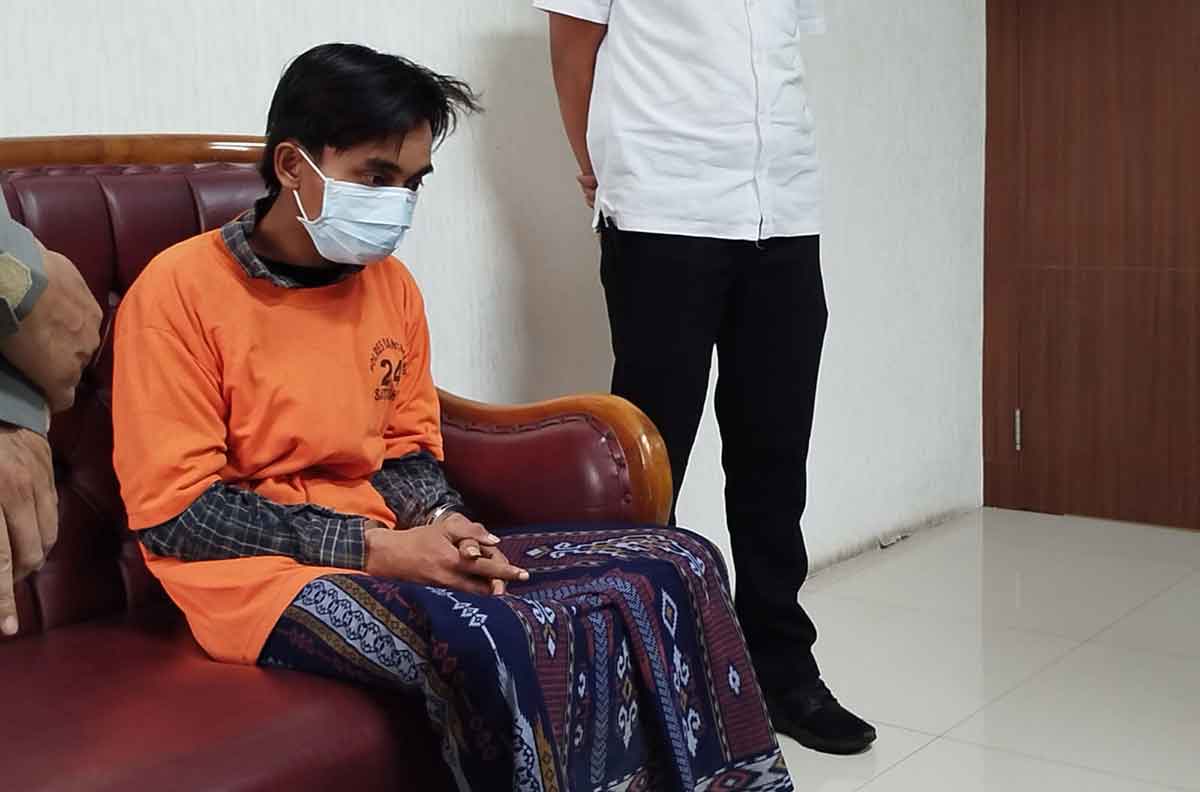 Tersangka pembunuh mahasiswi di Bangkalan.