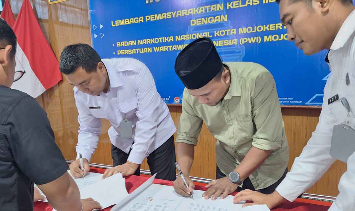 Jamin Keterbukaan Informasi ke Publik, Lapas Mojokerto Teken MoU dengan PWI