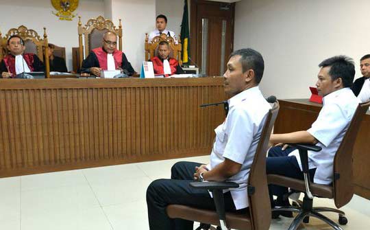 Sidang perdana kasus Obor Rakyat. foto: merdeka.com
