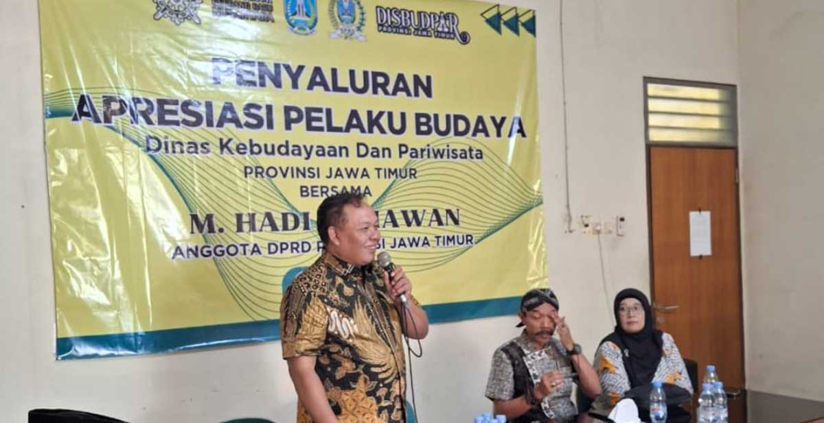 Anggota Komisi B DPRD Jatim, M. Hadi Setiawan, saat memberi sambutan. Foto: Ist