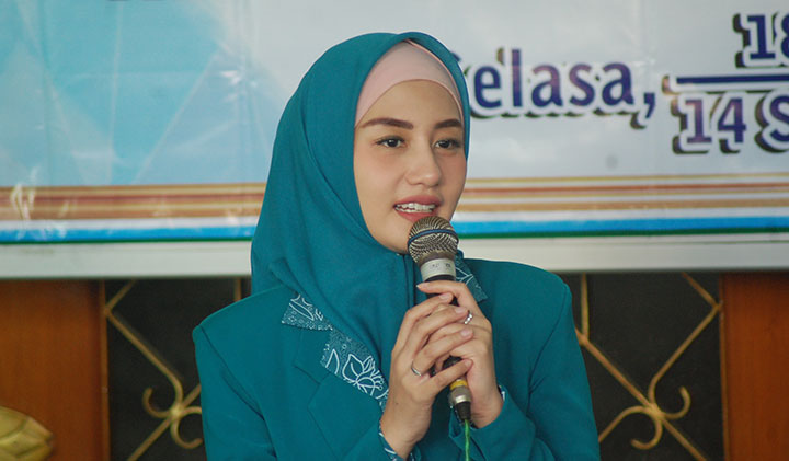 Novita Hardiny, Ketua Tim Penggerak PKK Kabupaten Trenggalek. foto: HERMAN S/ BANGSAONLINE