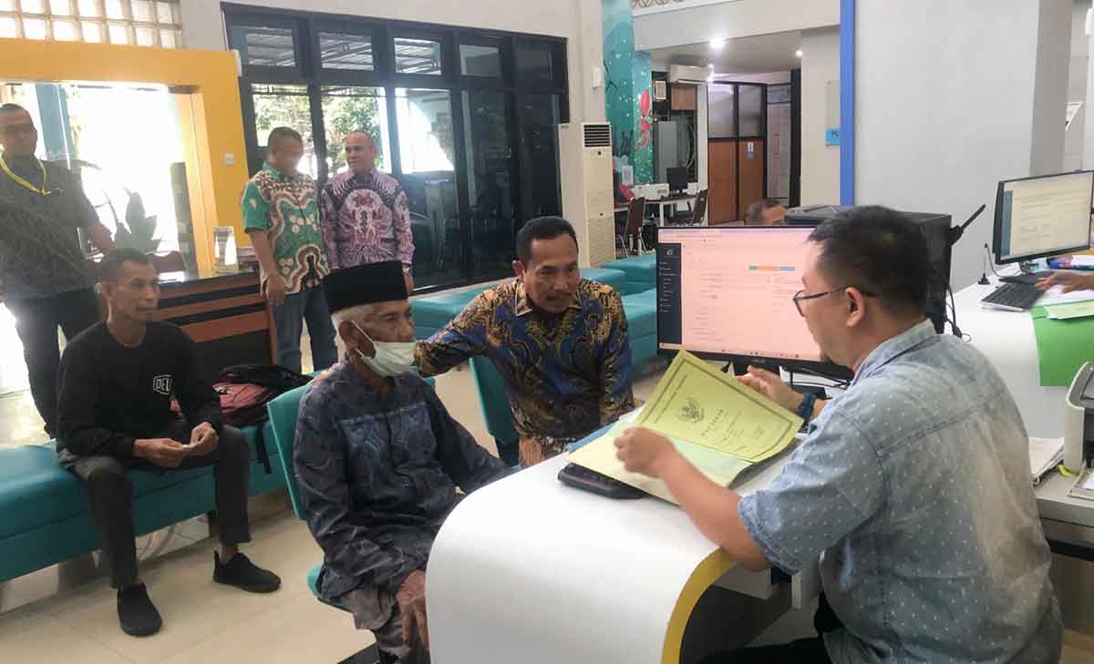 Peninjauan yang dilakukan Dirjen PSKP Kementerian ATR/BPN.