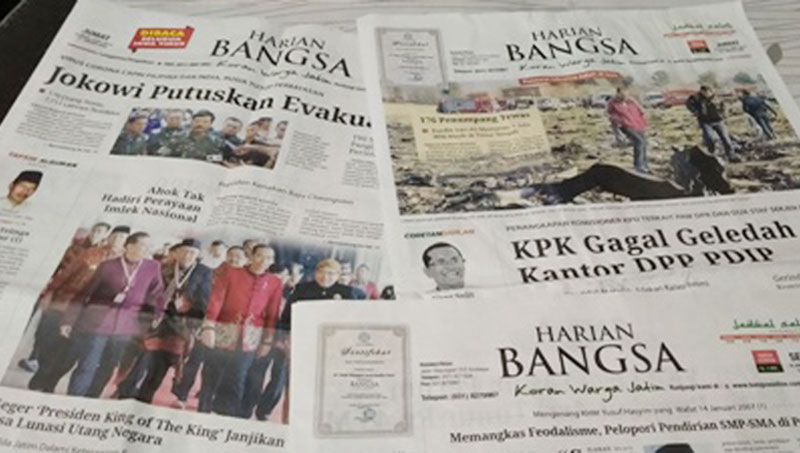 Koran HARIAN BANGSA. foto: bangsaonline.com