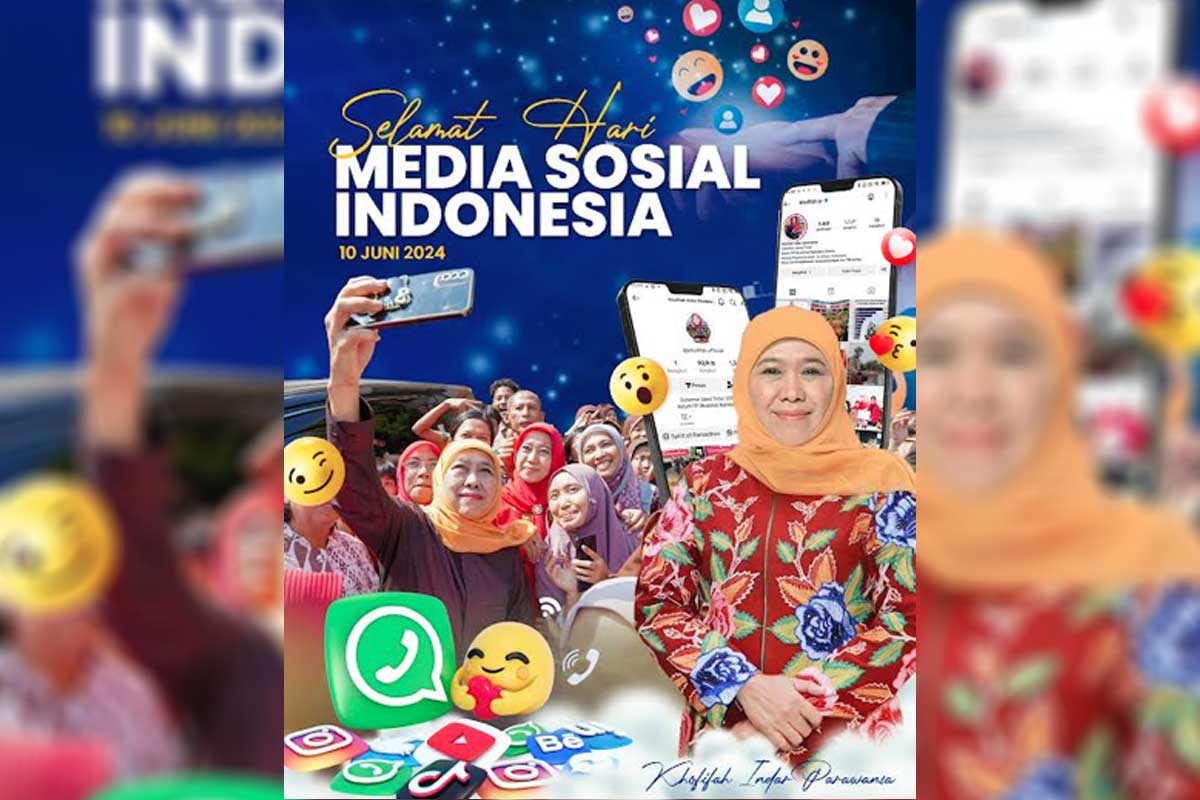Pesan Khofifah di Hari Media Sosial Indonesia