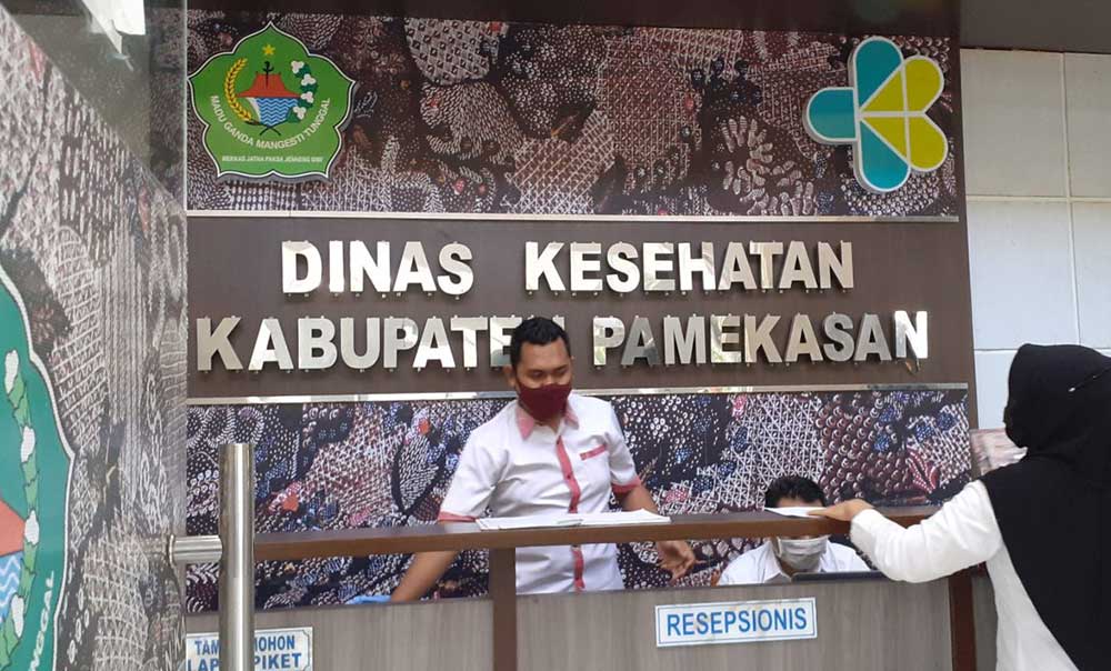 Suasana Kantor Dinas Kesehatan Kabupaten Pamekasan.