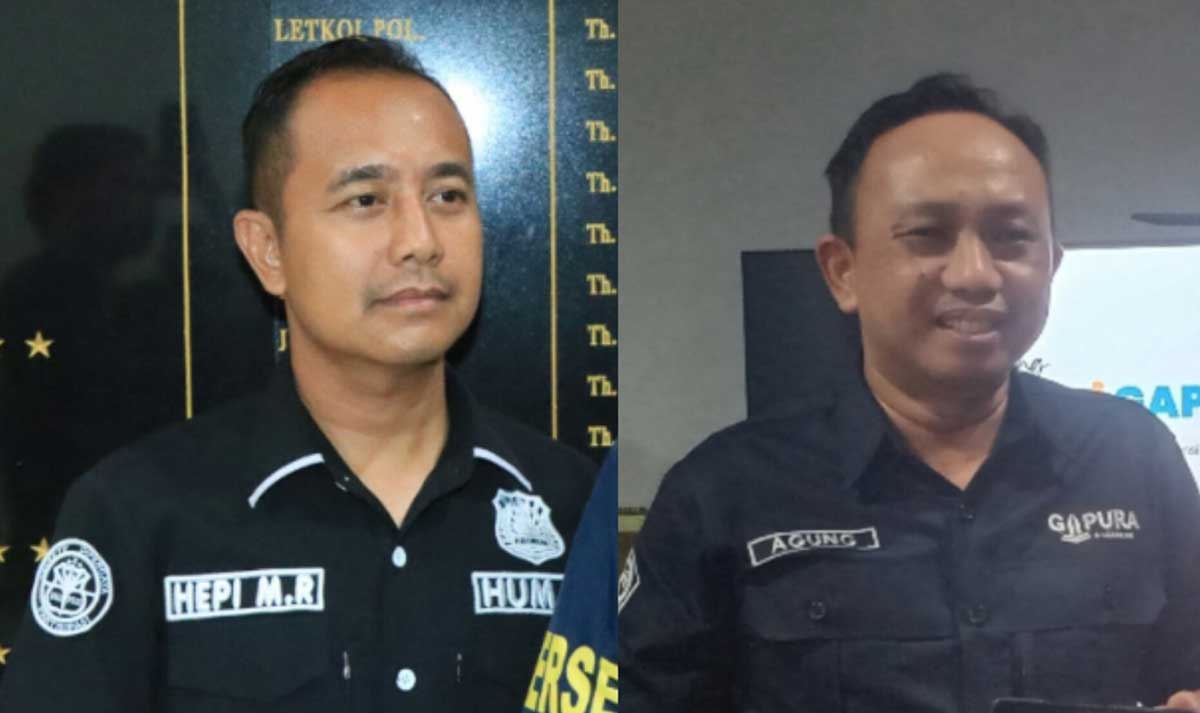 Kolase foto Kasi Humas Polres Gresik, Iptu Hepi Muslih Riza, dan Kepala BKPSDM Gresik, Agung Endro Dwi Setyo Utomo.
