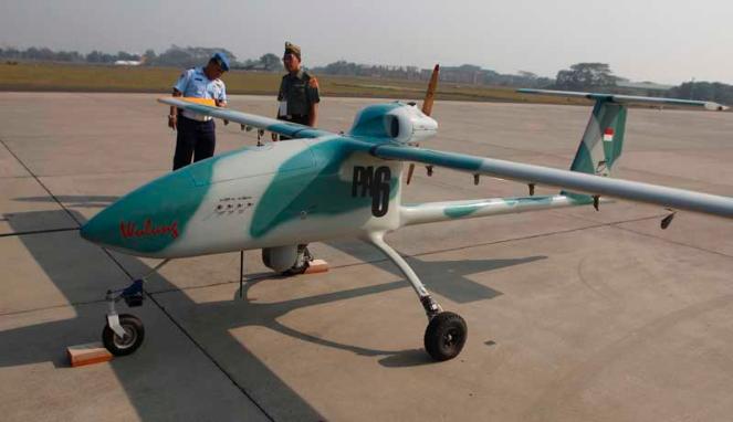 Wulung, pesawat tanpa awak besutan BPPT. Salahsatu pesawat tanpa awak yang tercanggih di Asia Tenggara. foto:repro vivanews.com