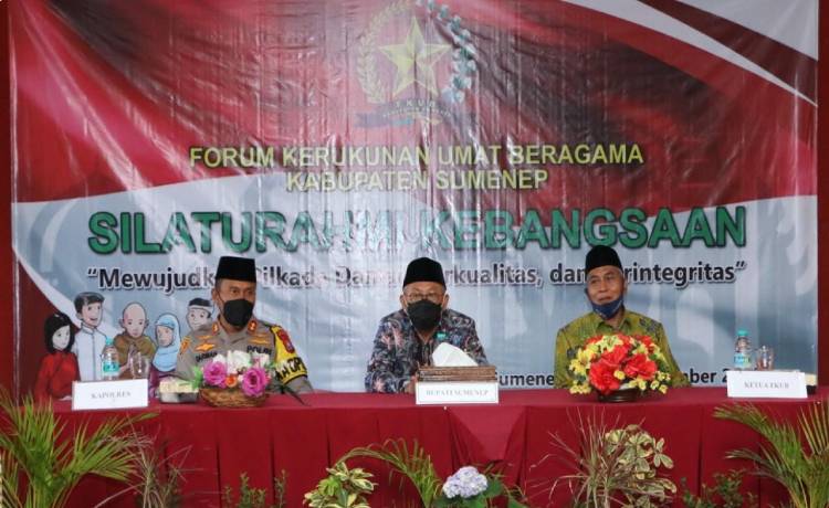 Silaturahmi Forum Kerukunan Umat Beragama (FKUB) Kabupaten Sumenep. (foto: ist)