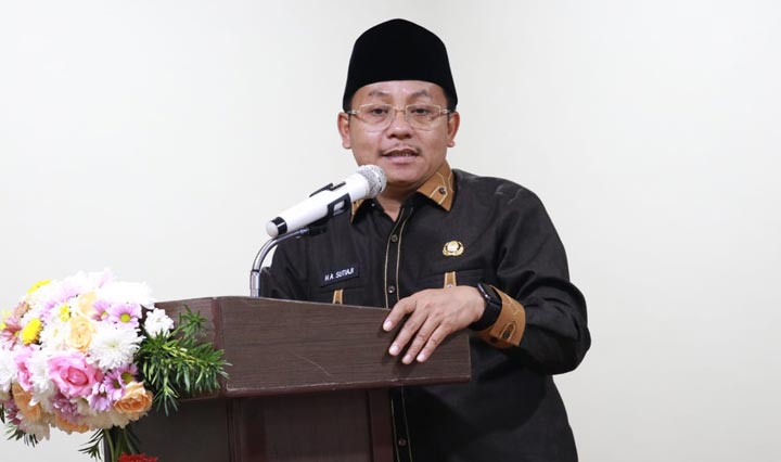Wali Kota Malang Sutiaji saat memberikan pemahaman dan penekanan kepada OPD Kota Malang terkait pentingnya tertib administrasi dan pengarsipan. foto: ist.
