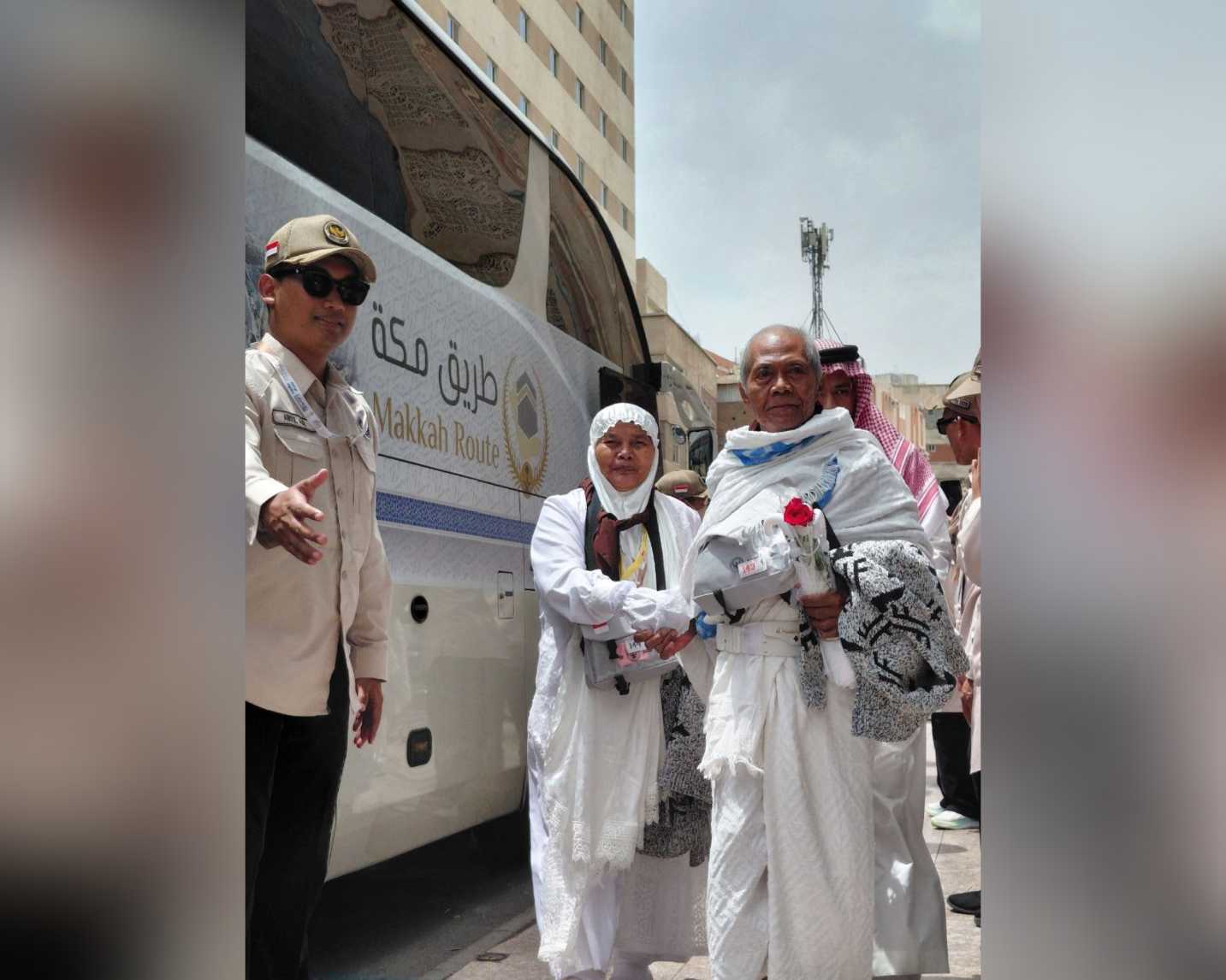 Kedatangan jemaah haji SOC 44 di Sektor 5 wilayah Raudhah.