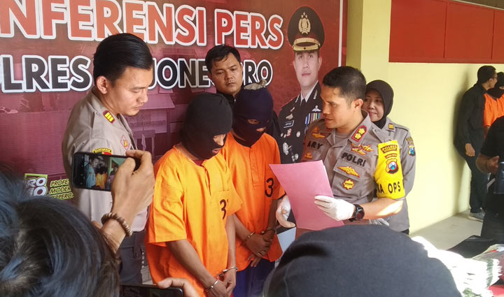 Meresahkan, Polres Bojonegoro Ringkus Empat Pelaku Begal Dan Bajing Loncat