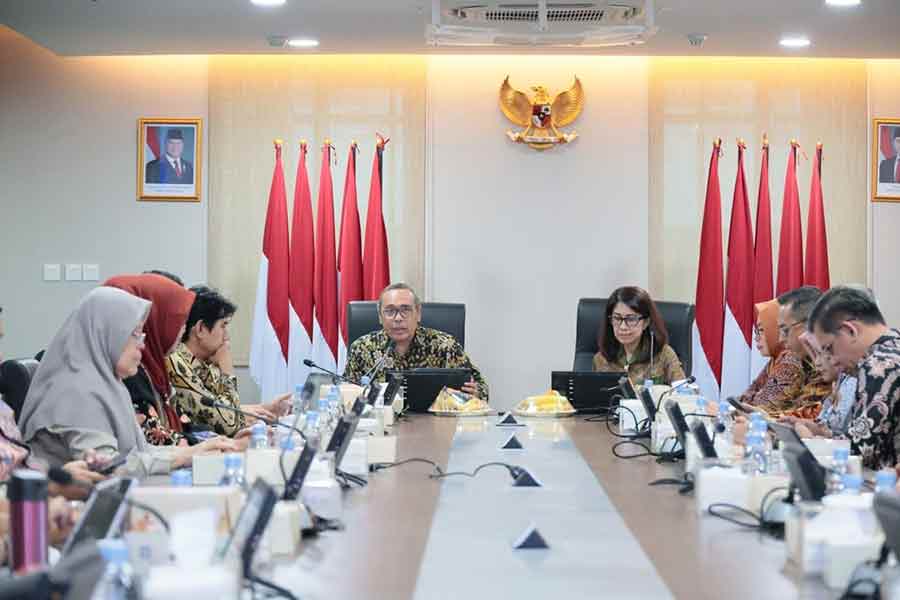 Suasana Evaluasi Kinerja Triwulan I Kementerian ATR/BPN yang digelar di Kantor Kementerian ATR/BPN,  Jakarta. (Ist)