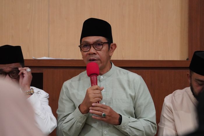 Wali Kota Batu, Nurochman saat menyampaikan sambutannya