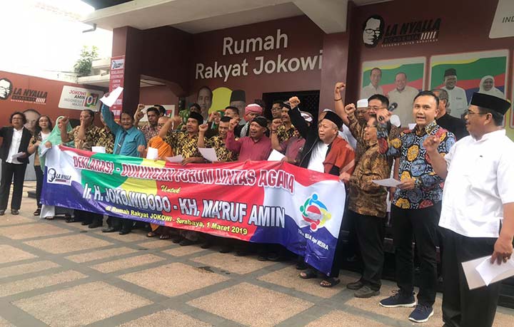 Forum Lintas Agama deklarasi mendukung Jokowi-Ma