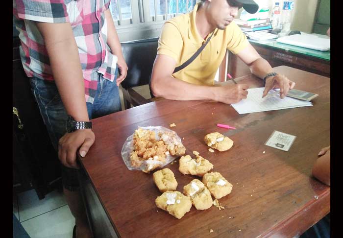 Puluhan pil koplo di dalam tahu goreng yang gagal diselundupkan ke Lapas.