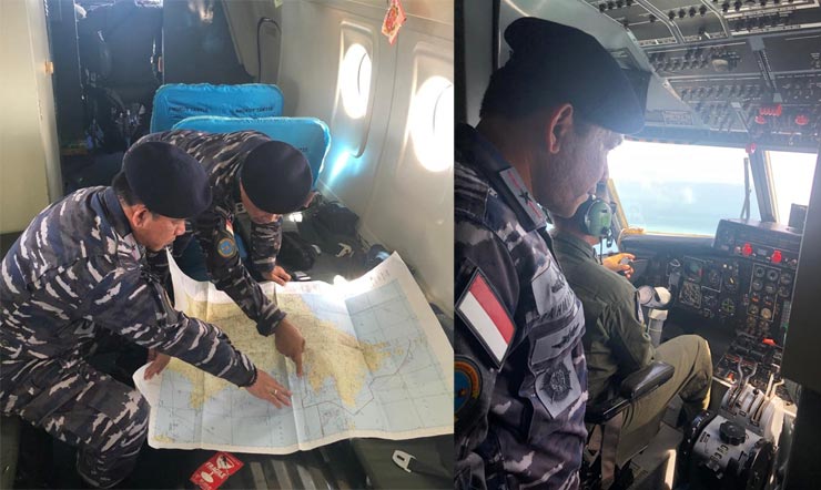 Danguspurla Koarmada II Laksma TNI Rahmat Eko Raharjo ikut memimpin langsung patroli udara pengamanan batas wilayah Indonesia dengan Malaysia di perairan Alur Laut Kepulauan Indonesia (ALKI) II.