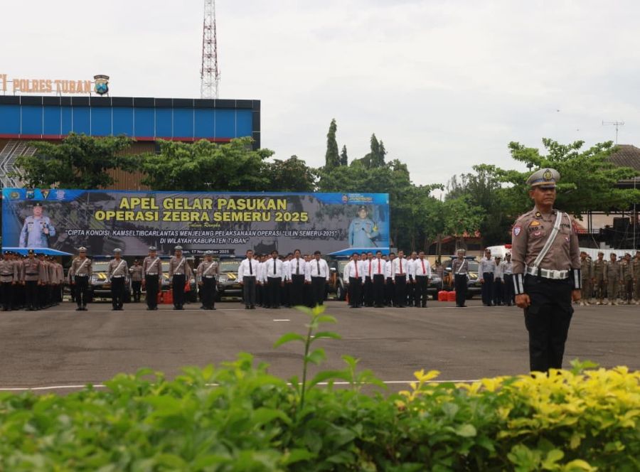  Apel Gelar Pasukan Operasi Zebra Semeru Polres Tuban 2025 
