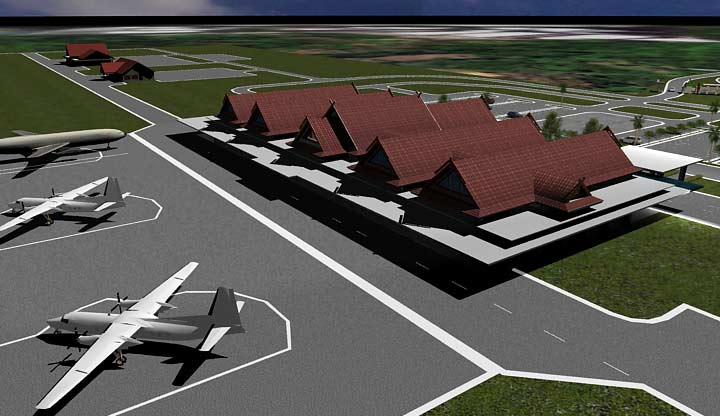 Rencana pembangunan bandara. foto: ilustrasi