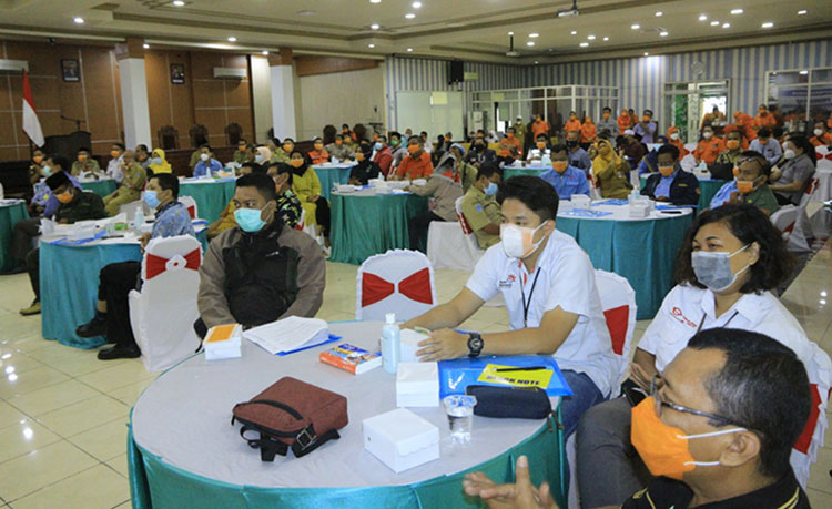 Musyawarah Forum Pengurangan Risiko Bencana (FPRB) di Ruang Puri Manggala Bakti Pemkot Probolinggo, Senin (31/5/2021). (foto: ist)