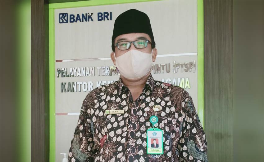 Kepala Kemenag Tuban, Sahid.