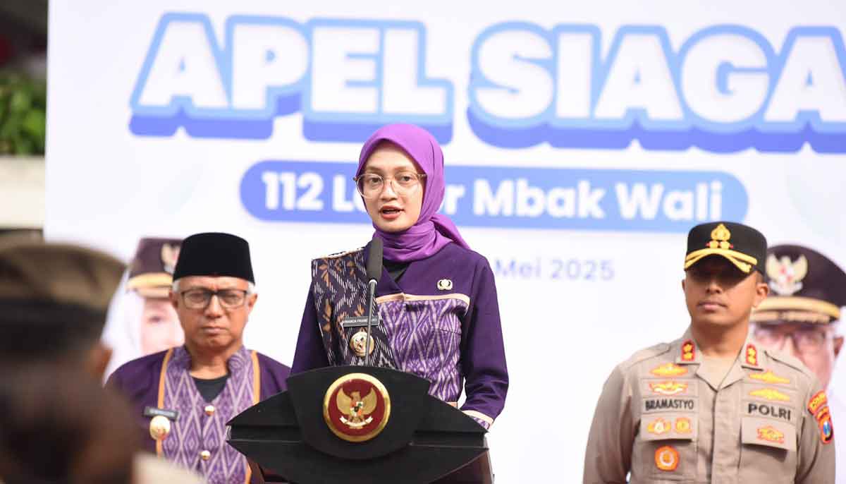 Wali Kota Kediri saat memberi sambutan. Foto: Ist