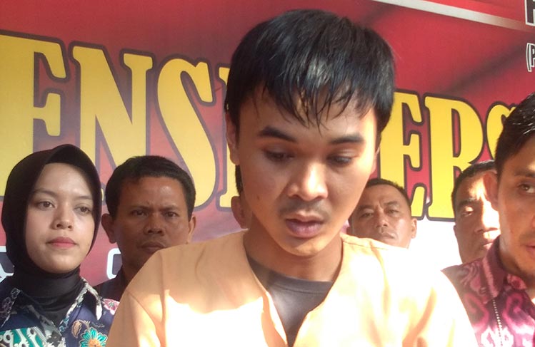 Pelaku diamankan di Mapolres Tuban.
