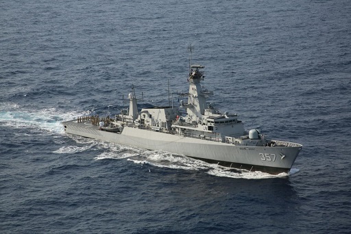 KRI Bung Tomo merapat ke pelabuhan Mersin, Turki.