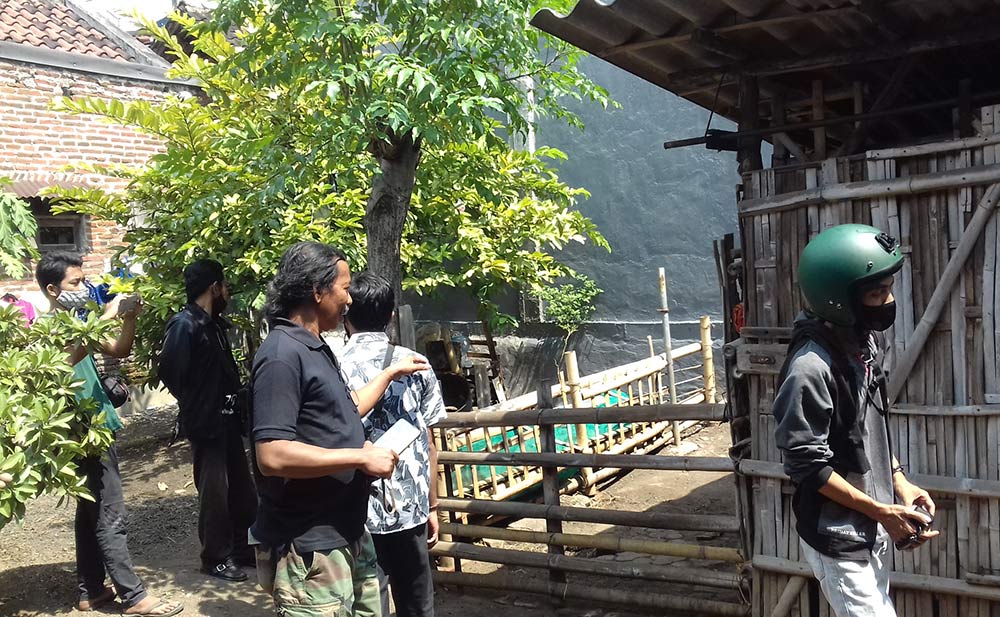 Lokasi salah satu kandang milik warga yang menjadi korban pencurian kambing.