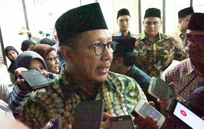 Menteri Agama, Lukman Hakim Saifuddin usai menghadiri 