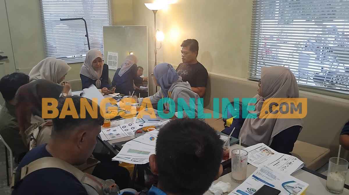 Para peserta media gathering BPJS Kesehatan Madiun. Foto: HENDRO SUHARTONO/BANGSAONLINE