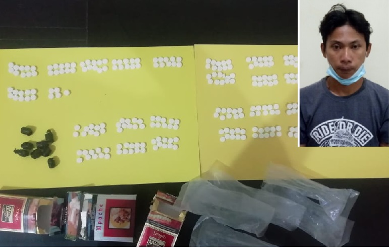 Edarkan Ratusan Pil Dobel L, Pemuda Campurejo Ditangkap Polisi