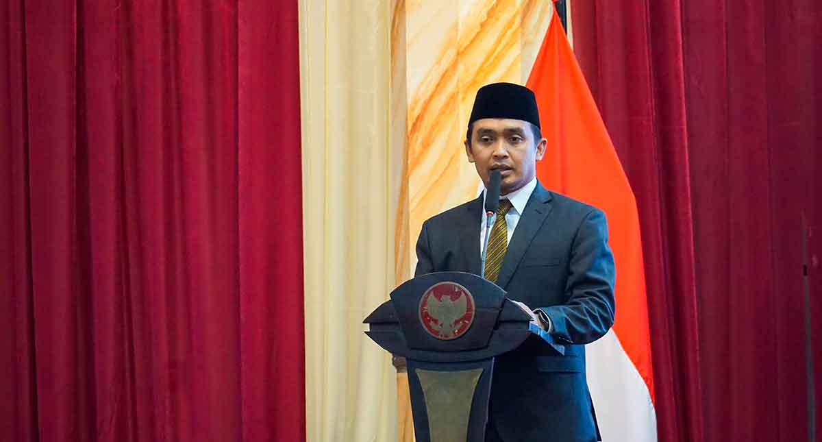 Wali Kota Pasuruan saat memberi sambutan.