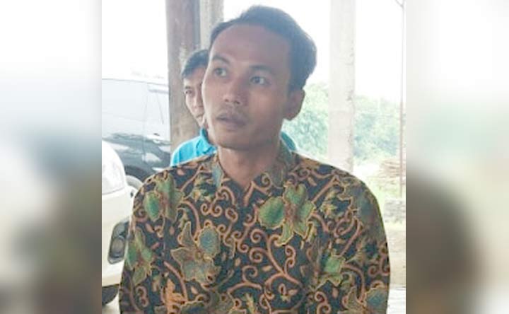 Sodik, pelaku bondet yang diamankan.