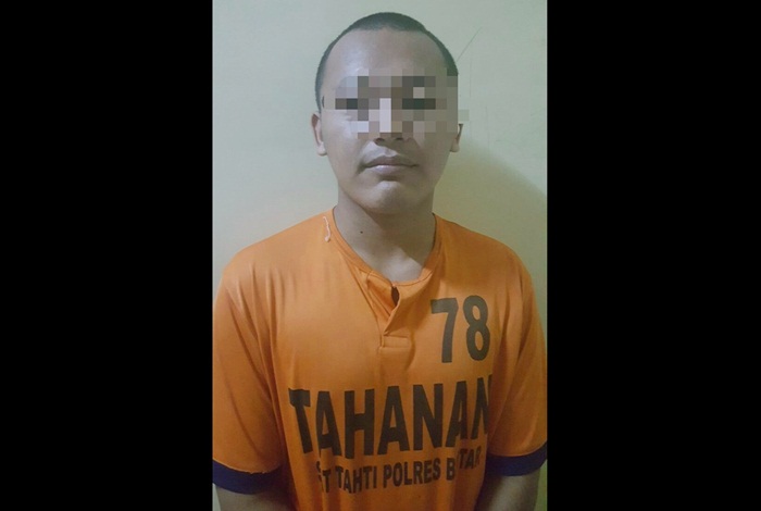 Jevri Endrianto (19) warga Desa Kalimanis, Kecamatan Doko, Kabupaten Blitar, diamankan Resmob Satreskrim Polres Blitar.