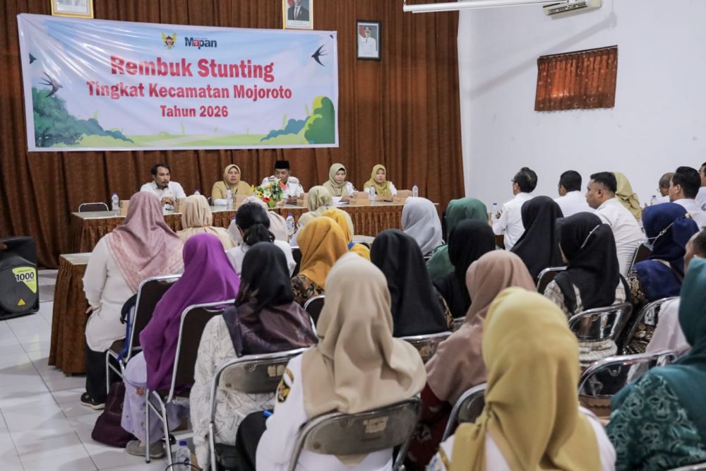 Kegiatan rembuk stunting di kecamatan Mojoroto. (Ist)