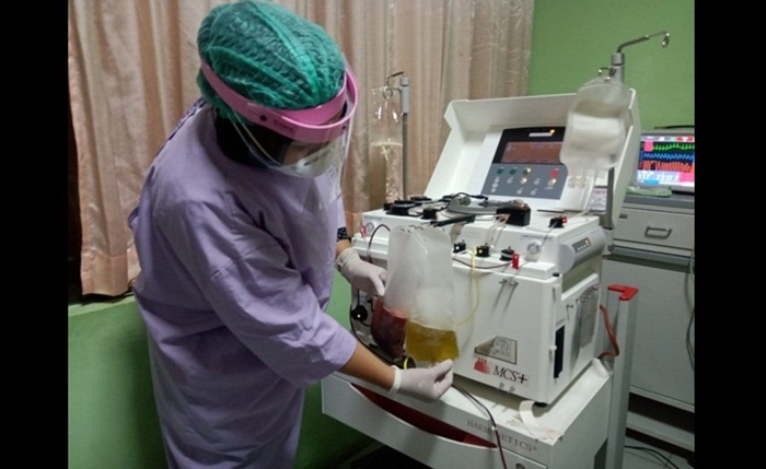 Alat Baru Apheresis yang dipunyai RSUD dr. Mohammad Saleh untuk penanganan perawatan pasien Covid-19.