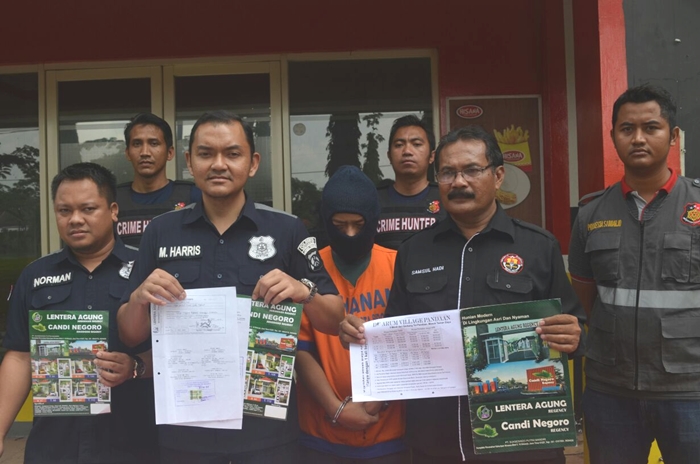 Polresta Sidoarjo saat memberikan rilisnya.